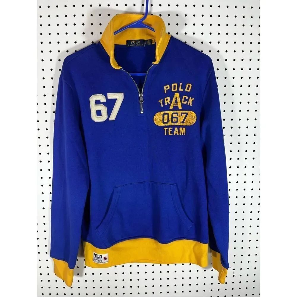 Polo Ralph Lauren 67 Track Team pullover Long Sleeve Sweater size S